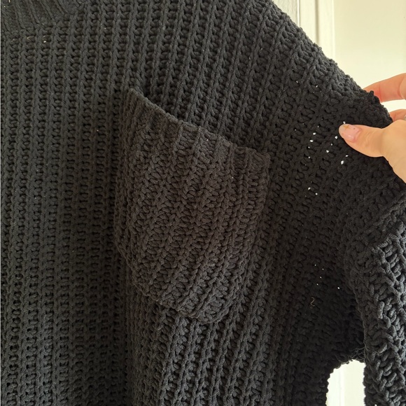Cozy Black Knit Sweater - Picture 2 of 4